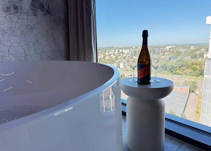 Apartament Panorama Level 26 S P A Z Wanną I Sauną Katowice