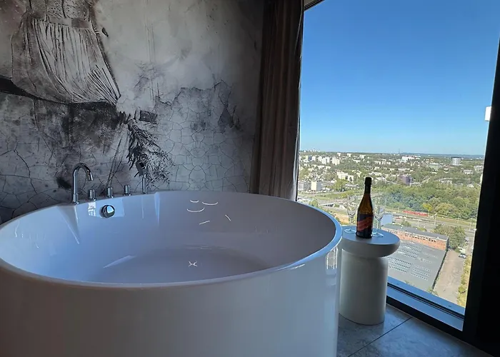 Panorama Level 26 S P A Z Wanną I Sauną Apartament Katowice